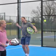 A new paddle court could be built near Fakenham. Pictured is a court installed at Ipswich Sports