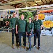 Family-run food firm Fresh Approach has expanded into new premises in Aylsham. Pictured from left are Tom Brett, Stephen Brett, Louise Skoyles and Matt Brett