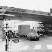 The construction of the Magdalen Street flyover began in January 1971