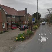 Residents were evacuated from a building in a Norfolk village today.
