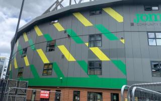 There have been reports that a man was slashed in the neck at the Norwich vs Leeds game at Carrow Road today. 