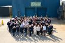 Lowestoft-based staff members of Harrod UK Ltd mark 70 years. Picture: Harrod UK Ltd