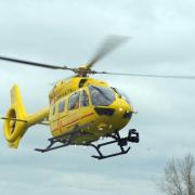 The air ambulance was spotted at 9.15am on Thursday