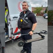 The scooter was seized by police in Bungay