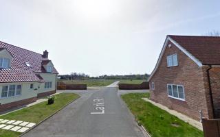The site where 13 new homes will be built at Stoke Ferry