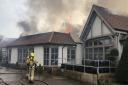 Norfolk Fire Service attending to a serious fire at Breckland Lodge. Photo: Norfolk Fire Service
