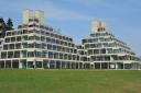 The Ziggurat buildings at the UEA.  University of East Anglia.  PHOTO BY SIMON FINLAY