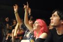 Fans at the Darkness gig at the UEA last night <mon>. Picture: Denise Bradley