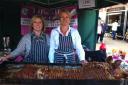 The opening day of Great Yarmouth Food Festival 2014. Leisa Whayman and Debbie Lilwall from Lilwall's Hog Roasts