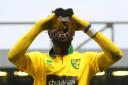 Picture by Paul Chesterton/Focus Images Ltd +44 7904 64026723/02/2013Kei Kamara of Norwich scores his sides equalising goal and celebrates during the Barclays Premier League match at Carrow Road, Norwich.