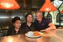 Andy Davis, owner, with his team at Thai Issan in Norwich's Yalm Food Hall Picture: Sonya Duncan
