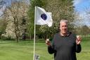 Simon Chaney and his two aces at Dereham Golf Club