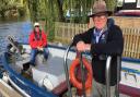 Dave Scragg (front) and Chris Nicholson on the Horning Foot Ferry
