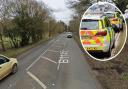 A cyclist has been put in hospital after a hit-and-run near King's Lynn