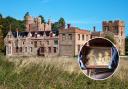 An artwork displayed at Oxburgh Hall, in Kings Lynn, Norfolk, has been identified as a rare surviving 18th century colour print
