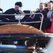 Riders enjoying the Crazy Mouse rollercoaster at the Funderworld theme park at the Norfolk Showground Picture: Newsquest