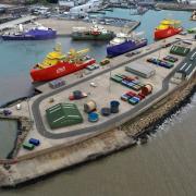 The LEEF project will create more quayside space and deeper water to allow three operations and maintenance vessels to use the berth simultaneously. Picture: East Suffolk Council