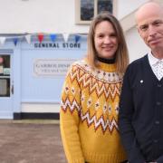 Kelly and Robbie Starling pictured at the Garboldisham Village Store in 2019, now named the UK's village shop. Picture: DENISE BRADLEY