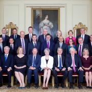 All smiles: But there are growing tensions within Theresa May's Cabinet. Picture: Zoe Norfolk