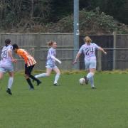 Action from Norwich City Women's 0-0 draw at Ashford Town Ladies