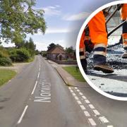 The B1149 is to close for a number of days for resurfacing works
