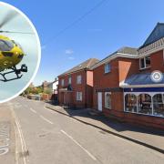 An air ambulance was called to a crash in St Johns Road, Stalham