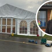 Thomas Bullock Primary is being forced to use a marquee as a temporary hall