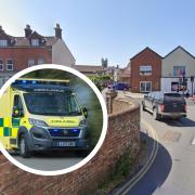 A man was hit by a car in Dereham on Wednesday