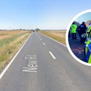 The crash happened on the Acle Straight