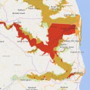 People living in Norfolk and Suffolk have been told to 