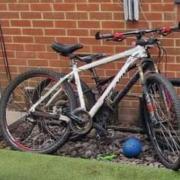 A white bike with ‘Big Nine’ written on the frame, racer style, curly handles and a pink Carrera set was stolen from Stoven Close, Lowestoft. Picture: Suffolk Constabulary