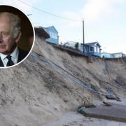 A Hemsby resident asked the King for help with funding for sea defences in Hemsby.