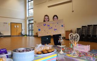 Delilah and Olivia, year four pupils at Hethersett Woodside Primary, have been raising money for The Princess Trust