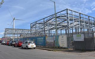 Significant progress is being made at the site of The Nexus development in Lowestoft. Picture: Mick Howes
