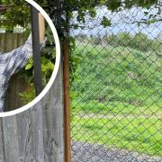 David Breeze has been left bemused after a chain link fence was erected to block his access through his gate