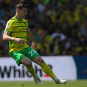 Kenny McLean in action during the play-off semi final at Carrow Road.