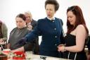 The Princess Royal with YMCA Norfolk residents during some cookery training. Photo: Julia Holland