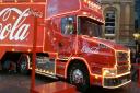 The Coca Cola truck in Ipswich last year - by Emma Hutchison