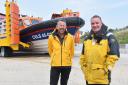 Caister Lifeboat's Guy Gibson (left) and Paul Garrod view the new £1.6m vessel as their legacy.