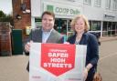 Keir Cozens and Baroness Angela Smith visited the Caister High Street Co-op on Friday.