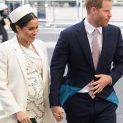 Prince Harry and the Duchess of Sussex, whose first child could arrive this weekend Picture: PA