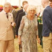 Peinc Charles and the Duchess of Cornwall at the Sandringham Flower Show  Picture: Ian Burt