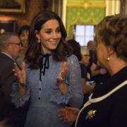 The Duchess of Cambridge attends a reception on World Mental Health Day at Buckingham Palace, London, to celebrate the contribution of those working in the mental health sector across the UK. Picture: Heathcliff O'Malley/Daily Telegraph/PA Wire