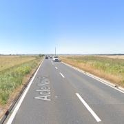 Part of the A47 Acle Straight was closed