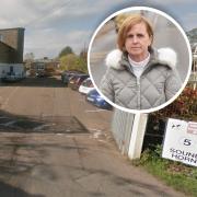 Roz Robinson, inset, headteacher of Kinsale Junior School has written to parents over parking on the site