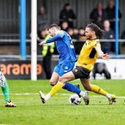 Was this a penalty? The referee said it was a fair challenge on Jonny Margetts