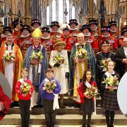 Peggy Barnes and David Knighton were honoured by the Queen at the traditional maundy service