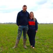 Hannah Hetherington and Tom Martin, both aged 24, are tenants of Mendhams Farm in Outwell, between Downham Market and Wisbech