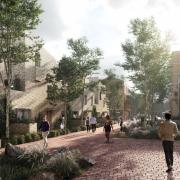 An illustration of how the Abbey Estate in Thetford might look after redevelopment