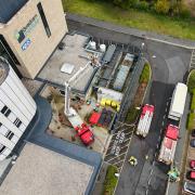 Eight fire crews were called to a building fire at Norwich Research Park